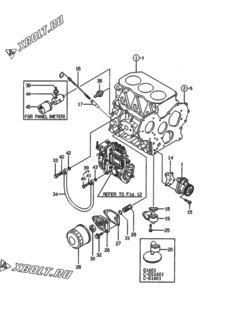  Двигатель Yanmar 3TNE82AC-G1A, узел -  Система смазки 