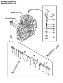  Двигатель Yanmar L70AE-DTMYC, узел -  Топливный насос высокого давления (ТНВД) 