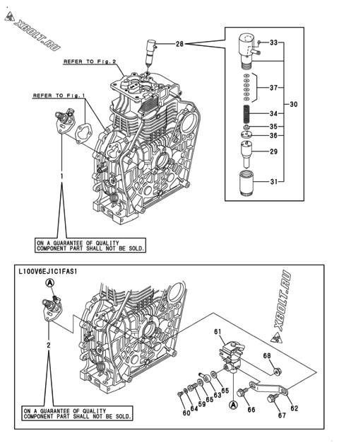  Топливный насос высокого давления (ТНВД) двигателя Yanmar L100V6EJ1C1EA