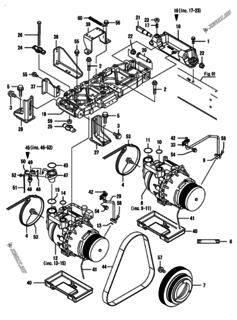  Двигатель Yanmar ANCP850J-P(B), узел -  Компрессор 